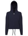 Kinder Hooded Tri Dri Recycled Cropped Oversize Full Zip navy